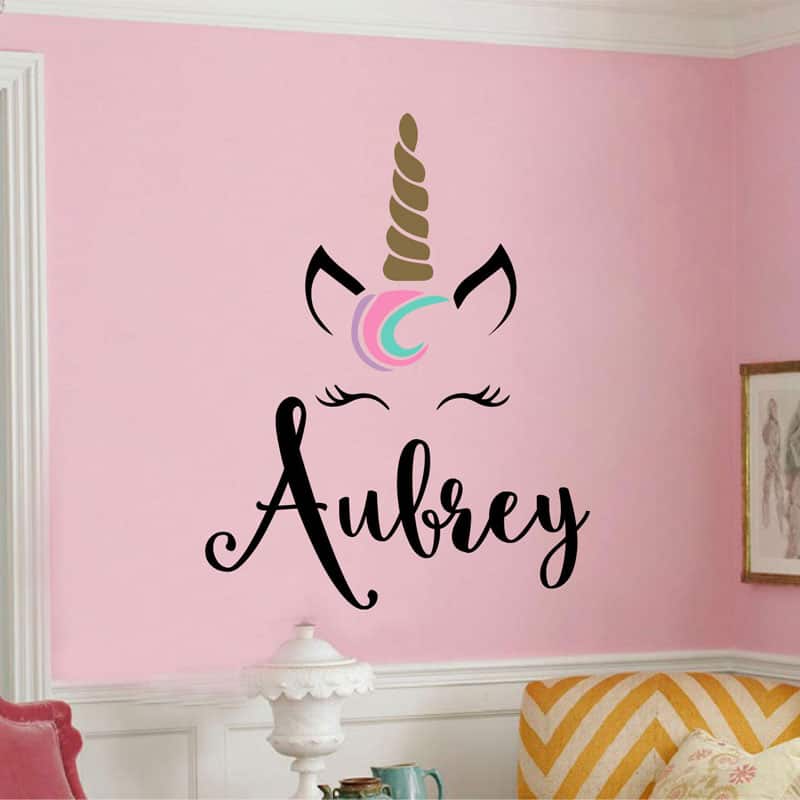 Personalized Unicorn Wall Sticker