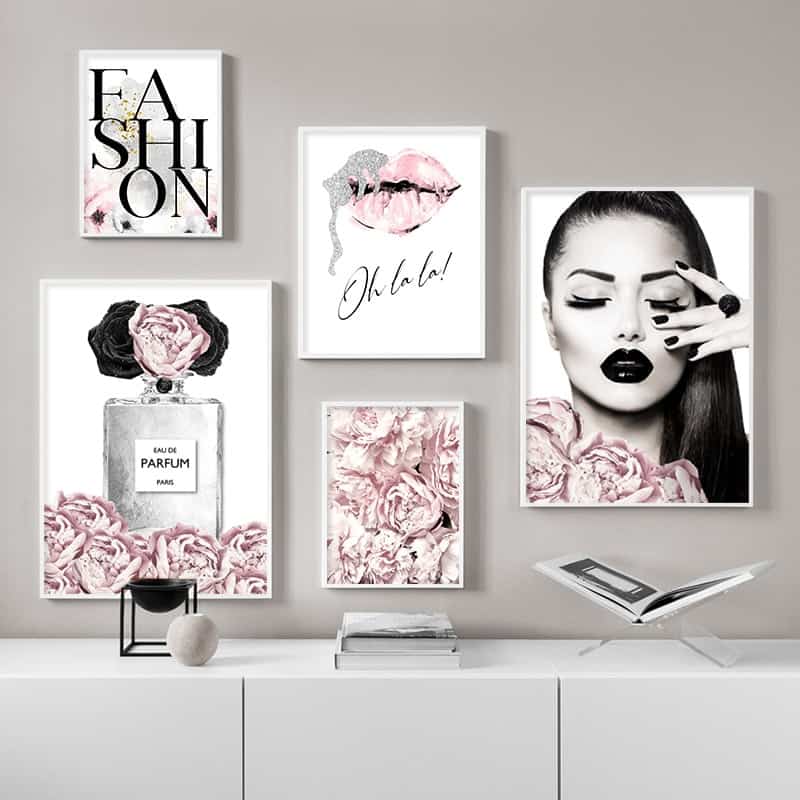 Pink Fashion Canvas Art | Artsare.com